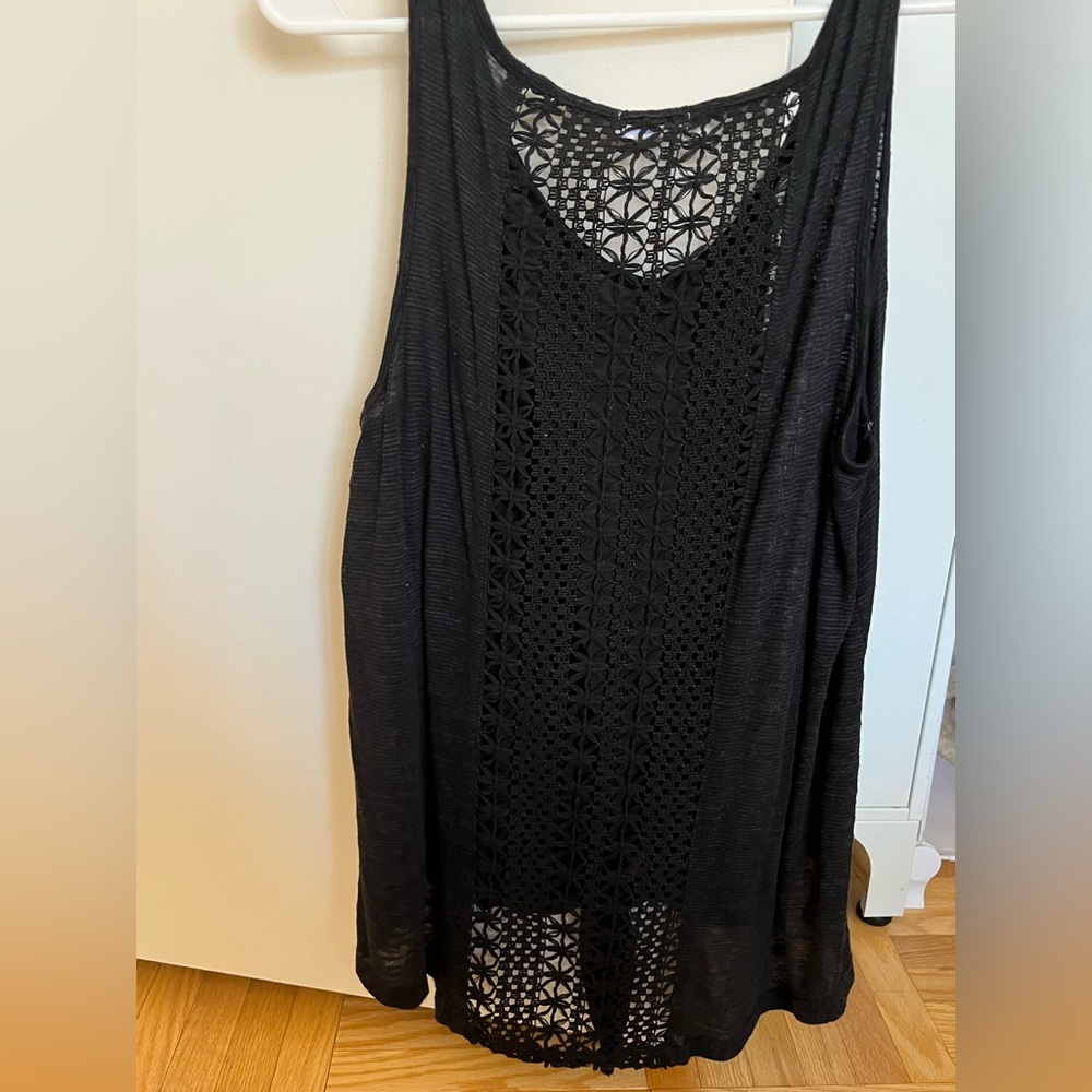 Tobi Black Lace Detail Tank Top - Picture 6 of 6